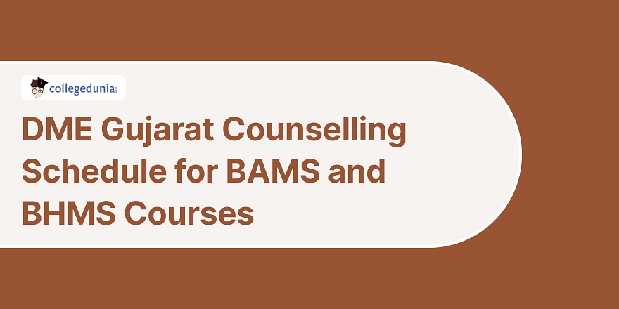 DME Gujarat Round 9 Counselling Schedule for BAMS and BHMS Courses